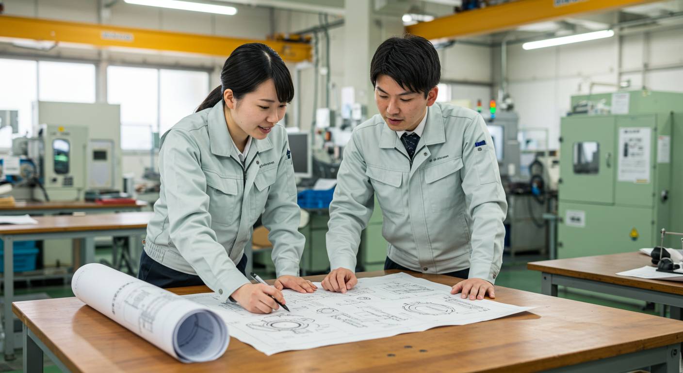 図面を見ながら議論